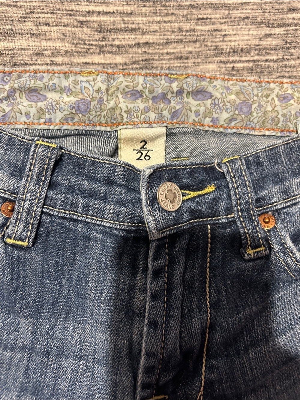 Lucky Brand Women's Dark Blue High-Rise Denim Jeans